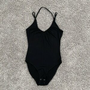 AEO American Eagle Outfitters Black Tank Bodysuit - Size XS